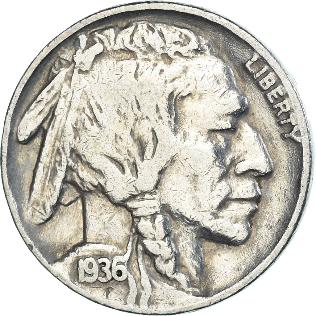 Coin, United States, 5 Cents, 1936