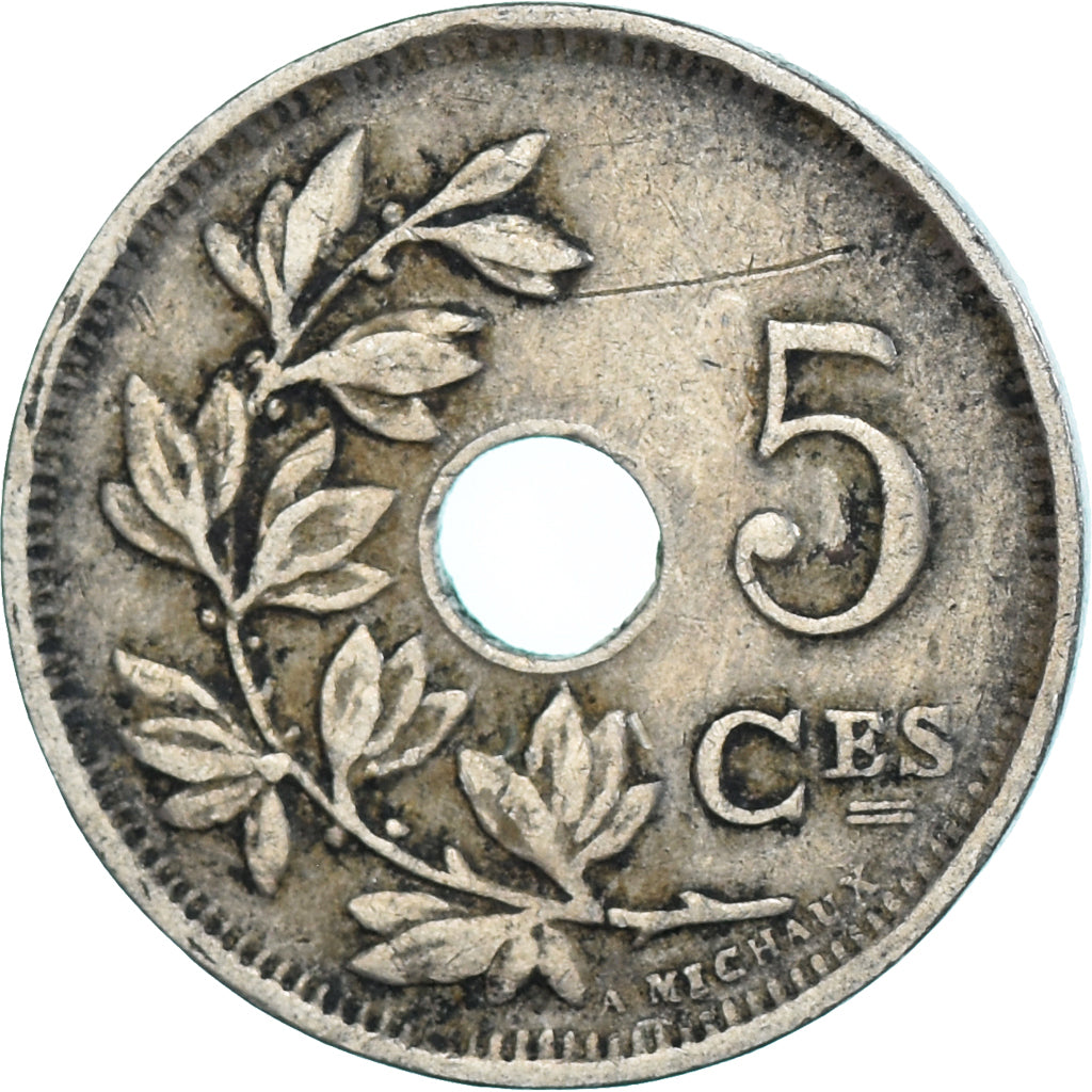 Monnaie, Belgique, 5 Centimes, 1925