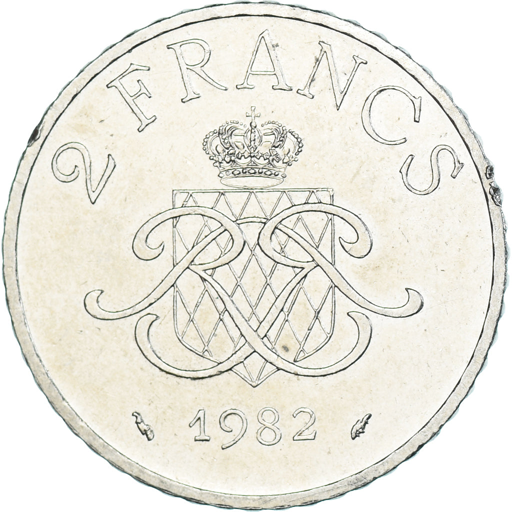 Münze, Monaco, 2 Francs, 1982