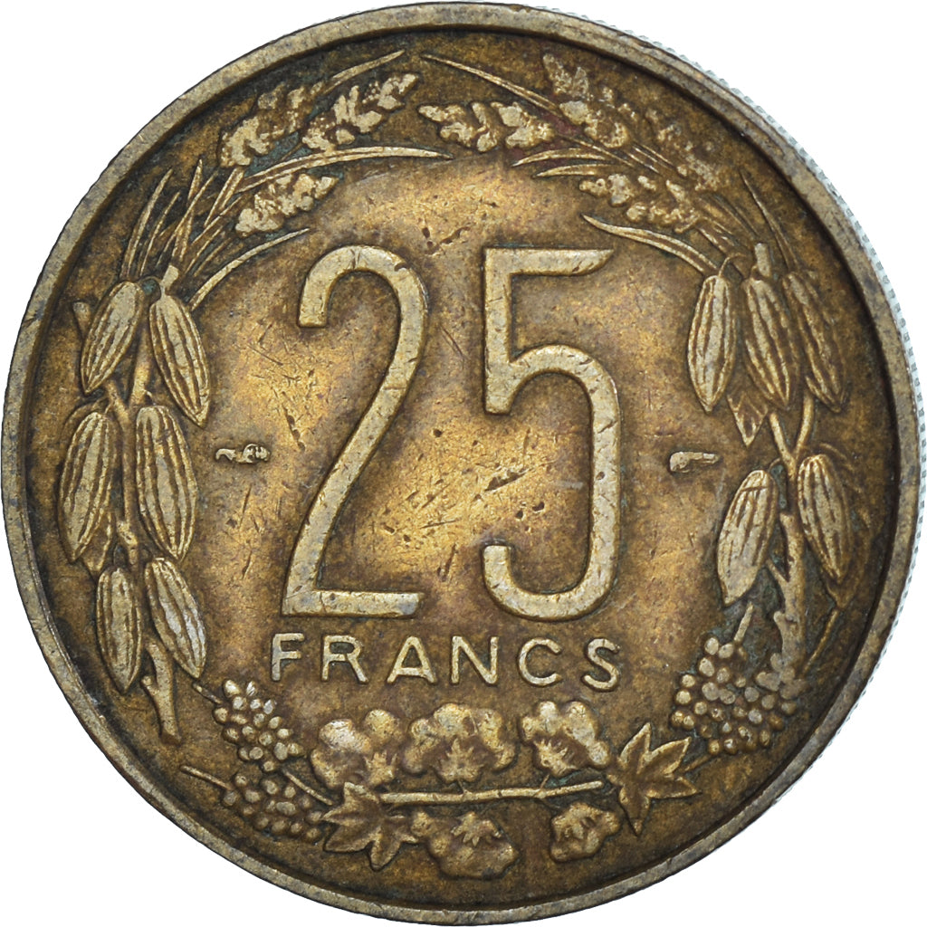 Coin, Cameroon, 25 Francs, 1958