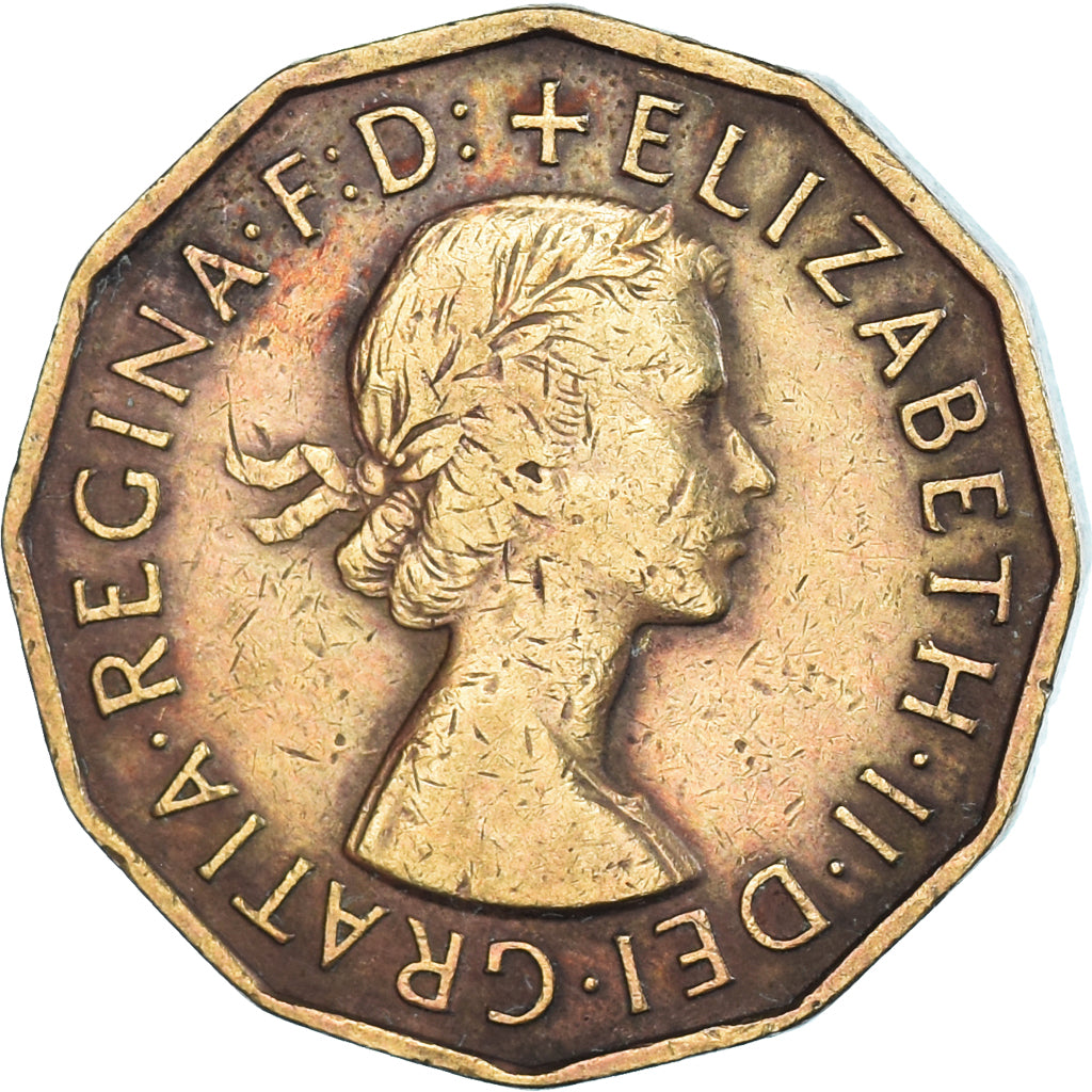 Moneta, Wielka Brytania, 3 Pence, 1956