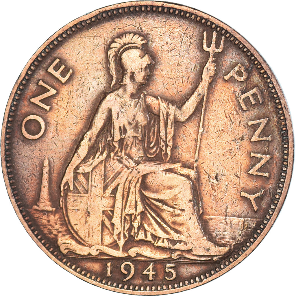 Moeda, Grã-Bretanha, Penny, 1945