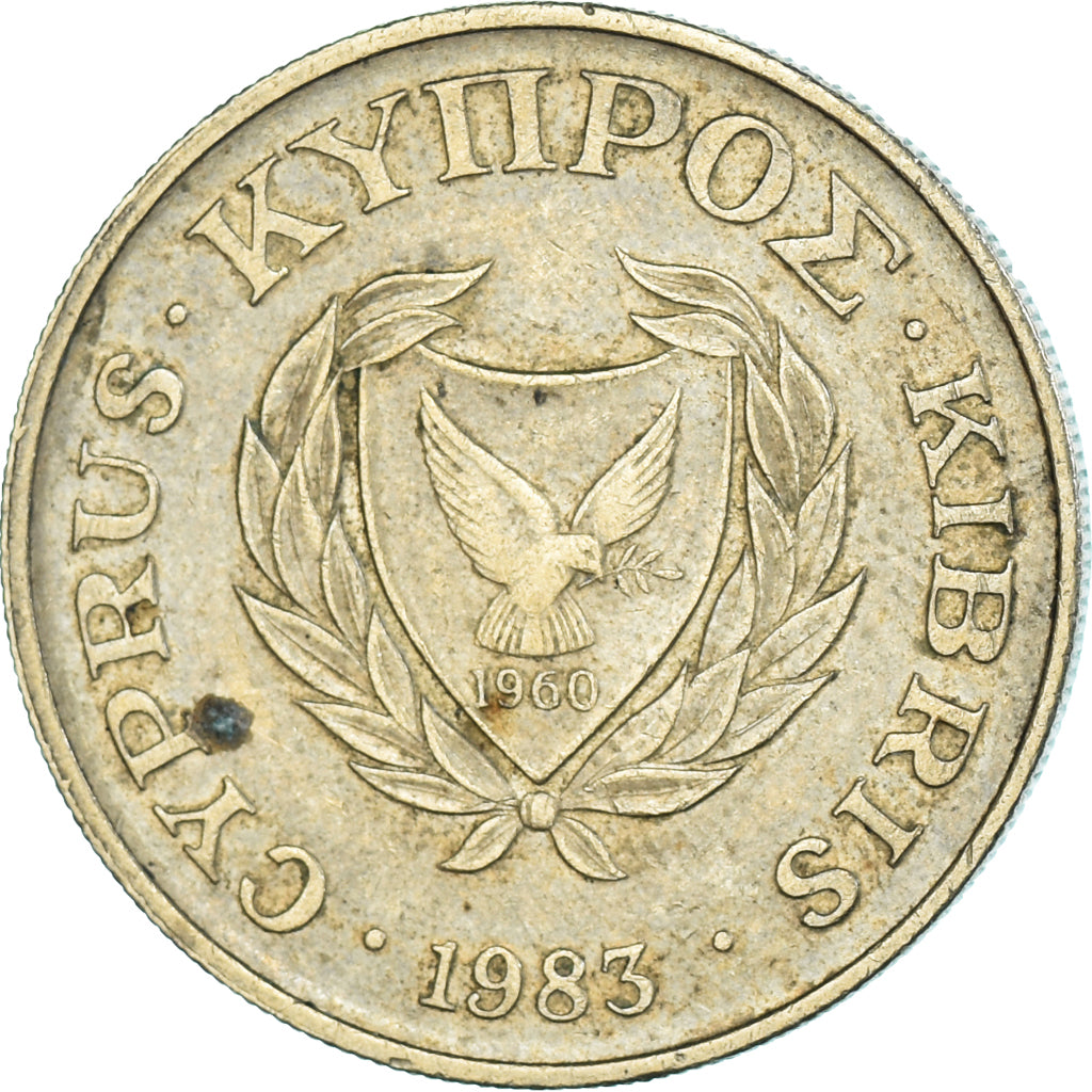 Monnaie, Chypre, 10 Cents, 1983