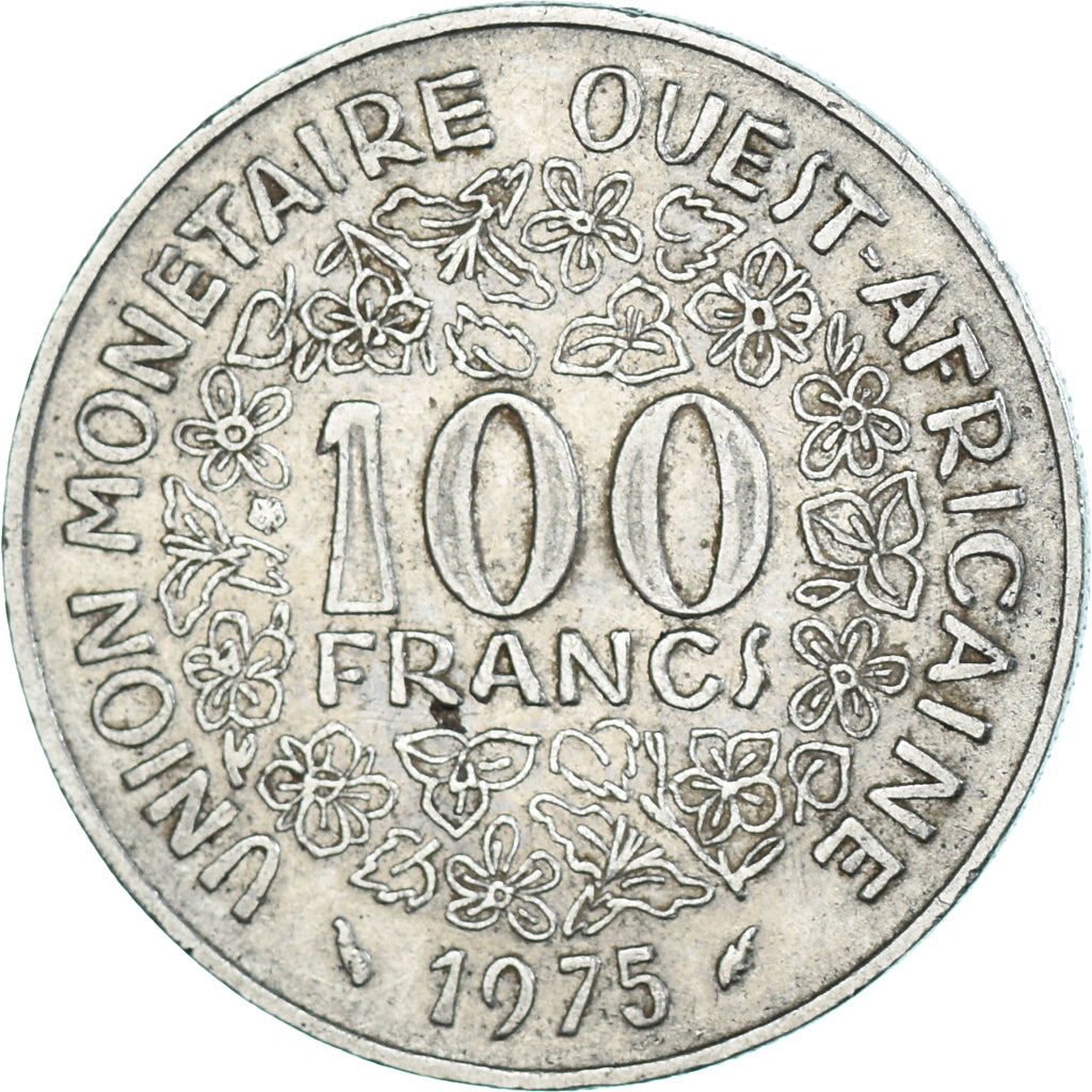 Münze, West African States, 100 Francs, 1975