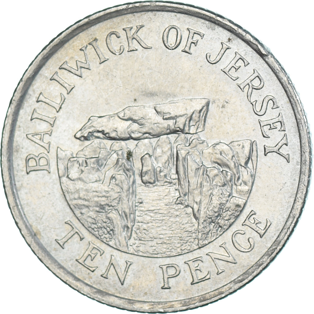 Coin, Jersey, 10 Pence, 1992