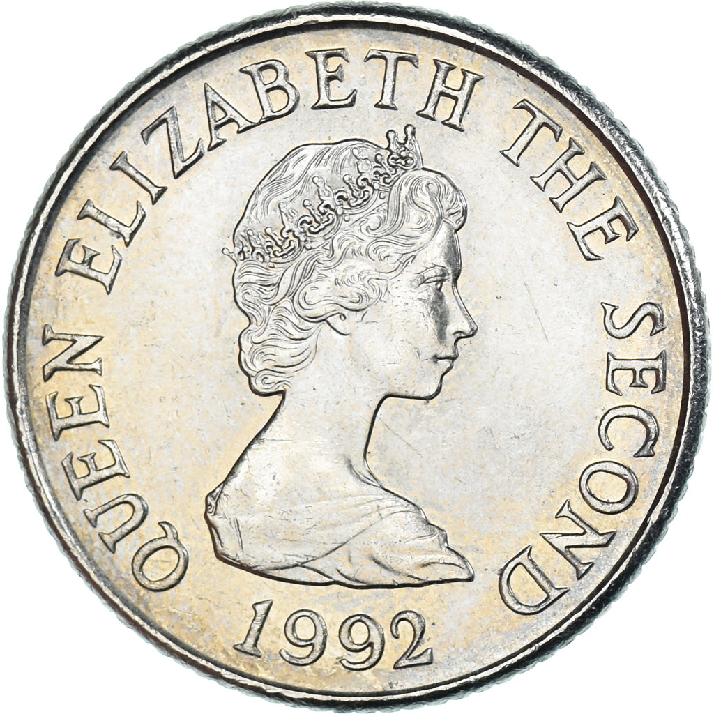 Moeda, Jersey, 10 Pence, 1992