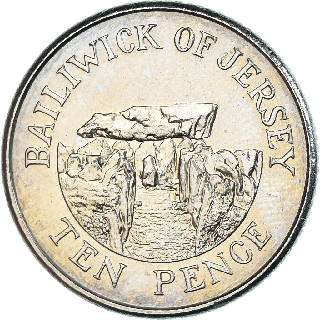 Moeda, Jersey, 10 Pence, 1992