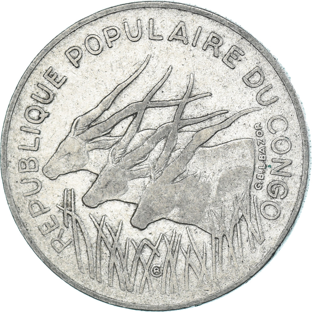 Coin, Congo, 100 Francs, 1983