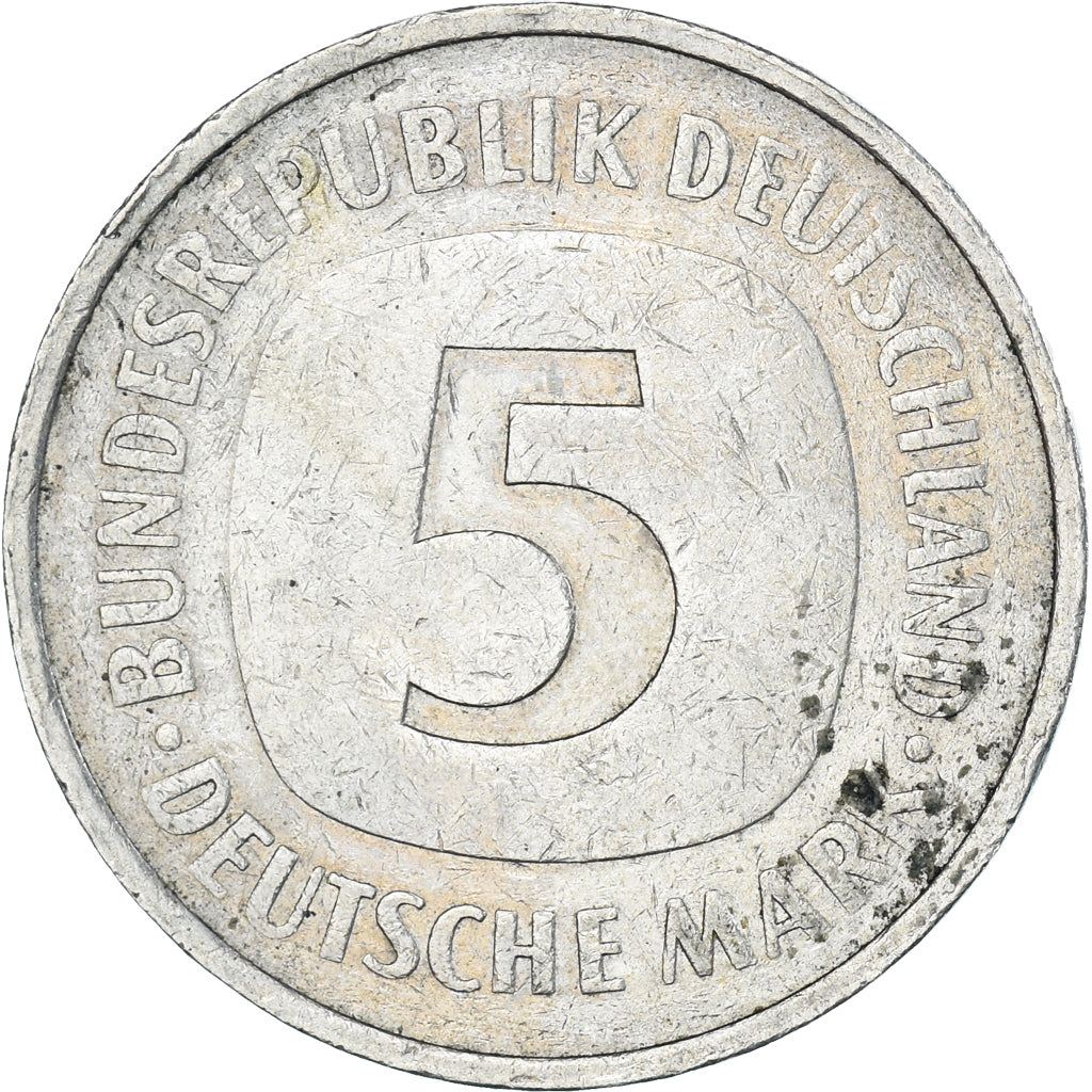 Moneda, Alemania, 5 Mark, 1976