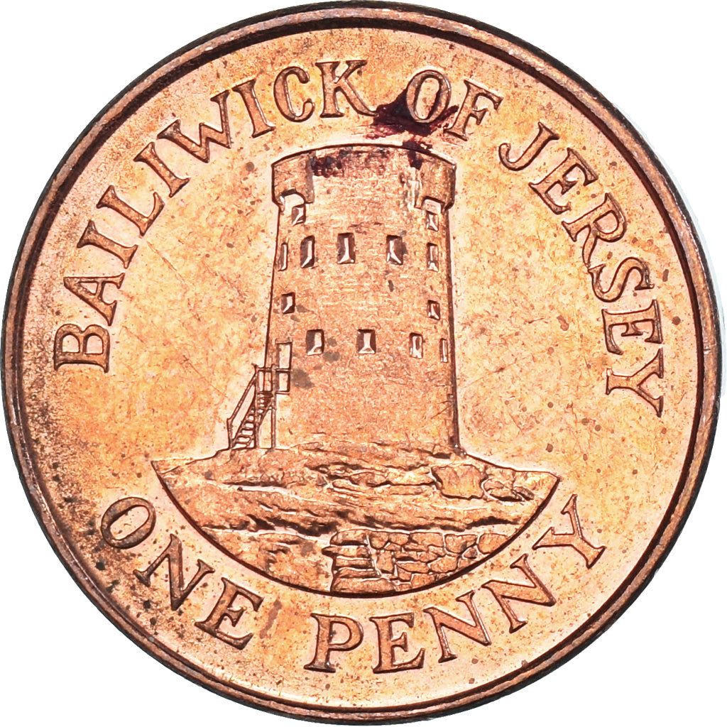 Münze, Jersey, Penny, 1998