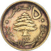 Coin, Lebanon, 5 Piastres, 1961