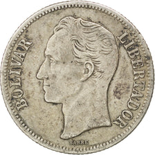 VENEZUELA, Gram 5, Bolivar, 1945, Philadelphia, KM #22a, EF(40-45), Silver, 23,.