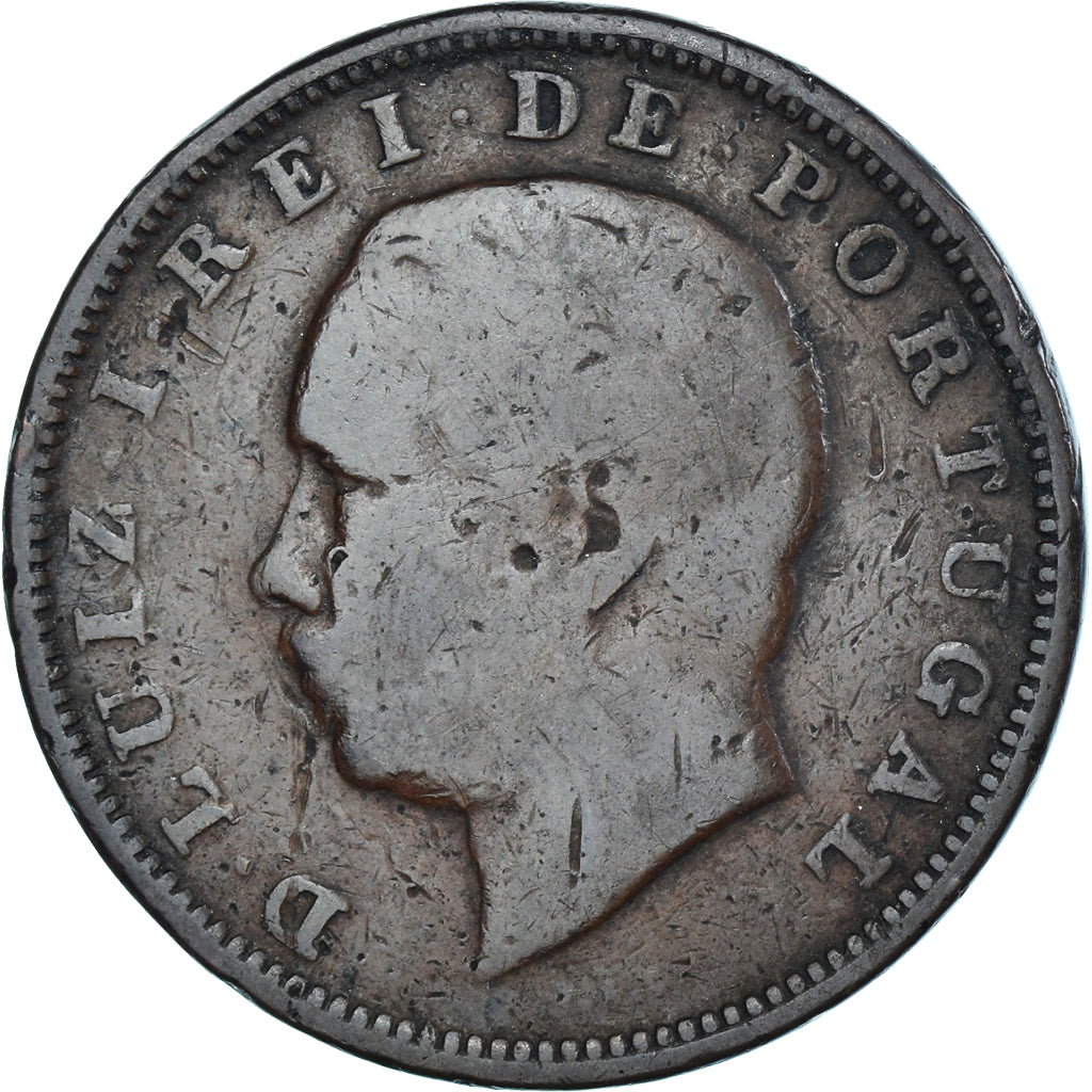 Monnaie, Portugal, 20 Reis, 1883