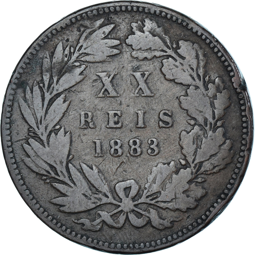 Monnaie, Portugal, 20 Reis, 1883