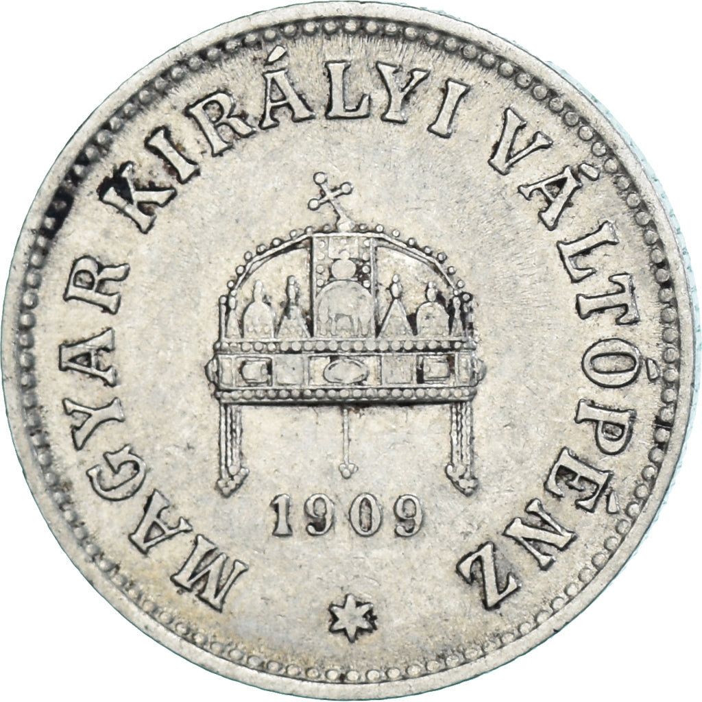 Coin, Hungary, 10 Filler, 1909