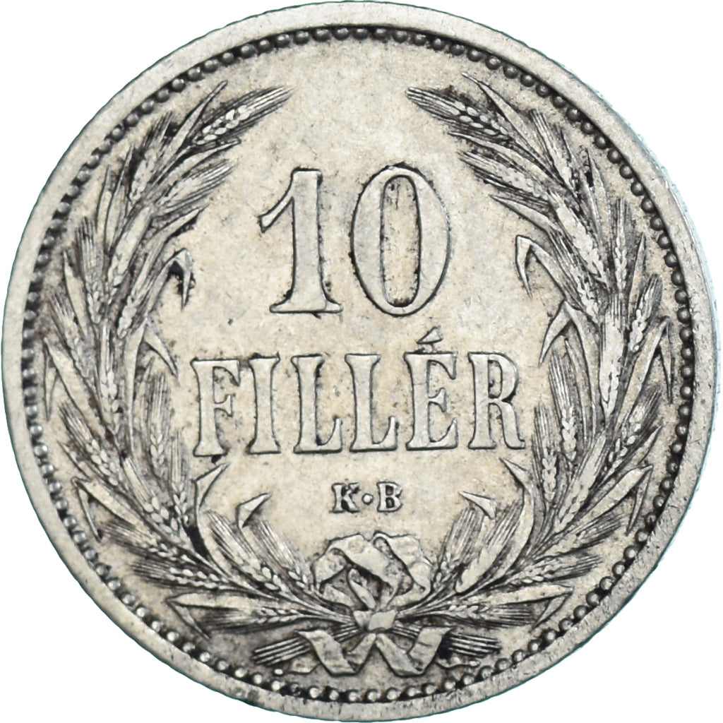 Coin, Hungary, 10 Filler, 1909
