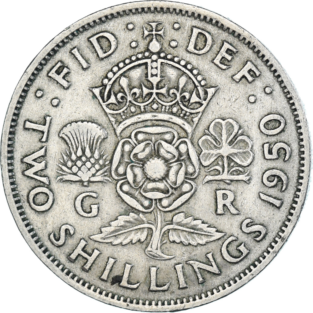 Coin, Great Britain, Florin, Two Shillings, 1950