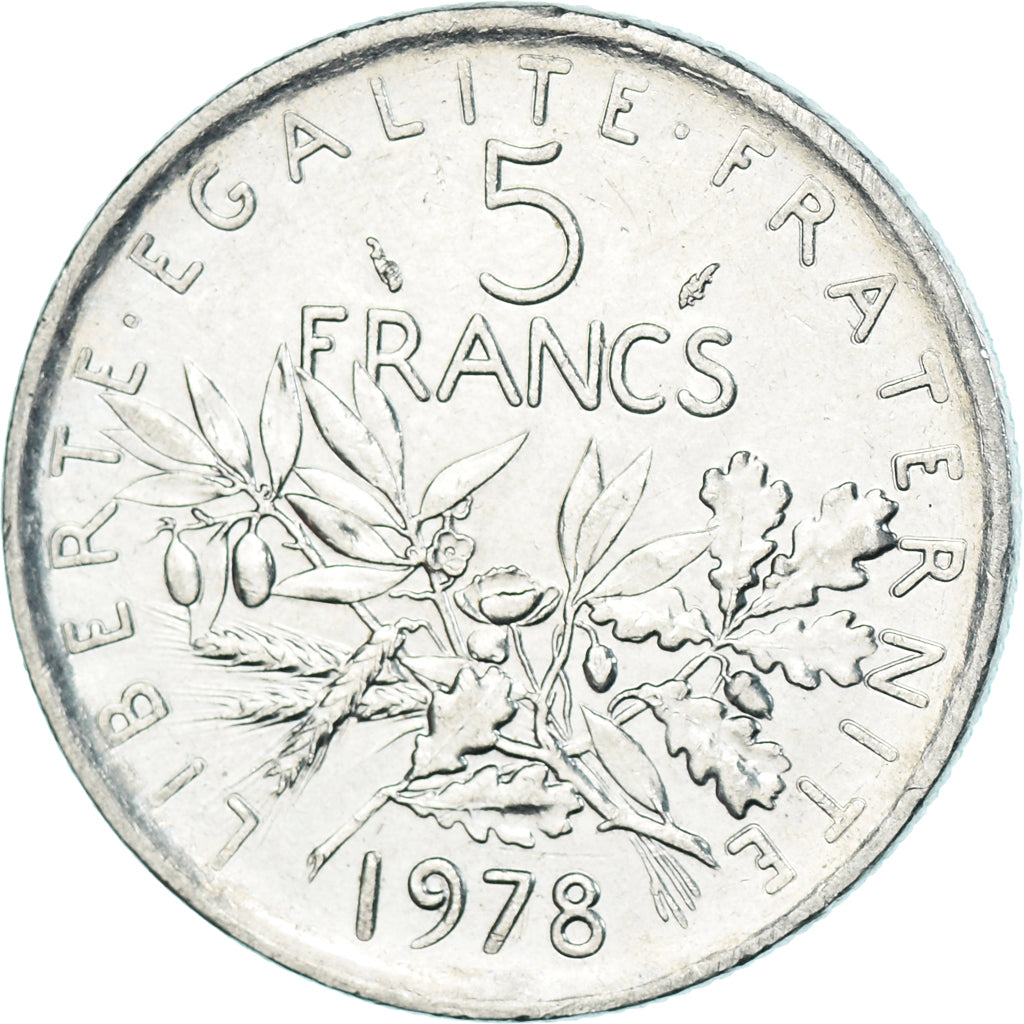 Münze, Frankreich, 5 Francs, 1978
