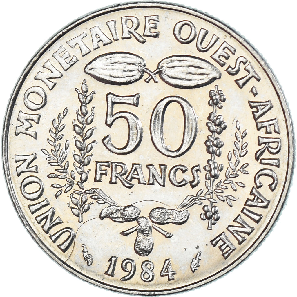 Moeda, Estados da África Ocidental, 50 Francs, 1984