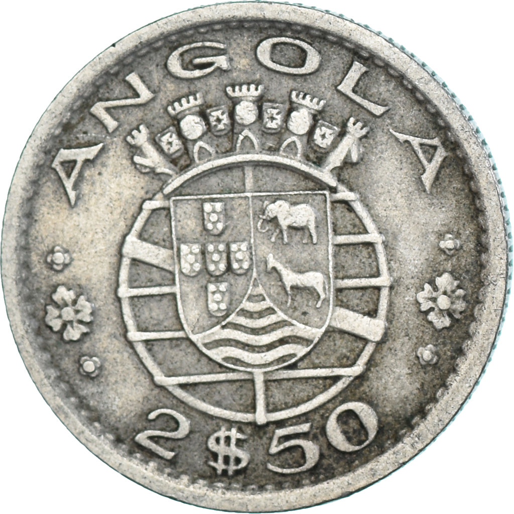 Coin, Angola, 2-1/2 Escudos, 1956