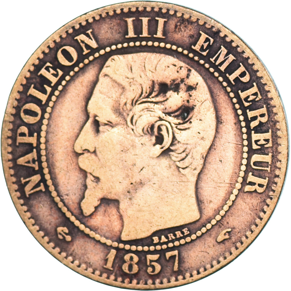 Moneda, Francia, 2 Centimes, 1857