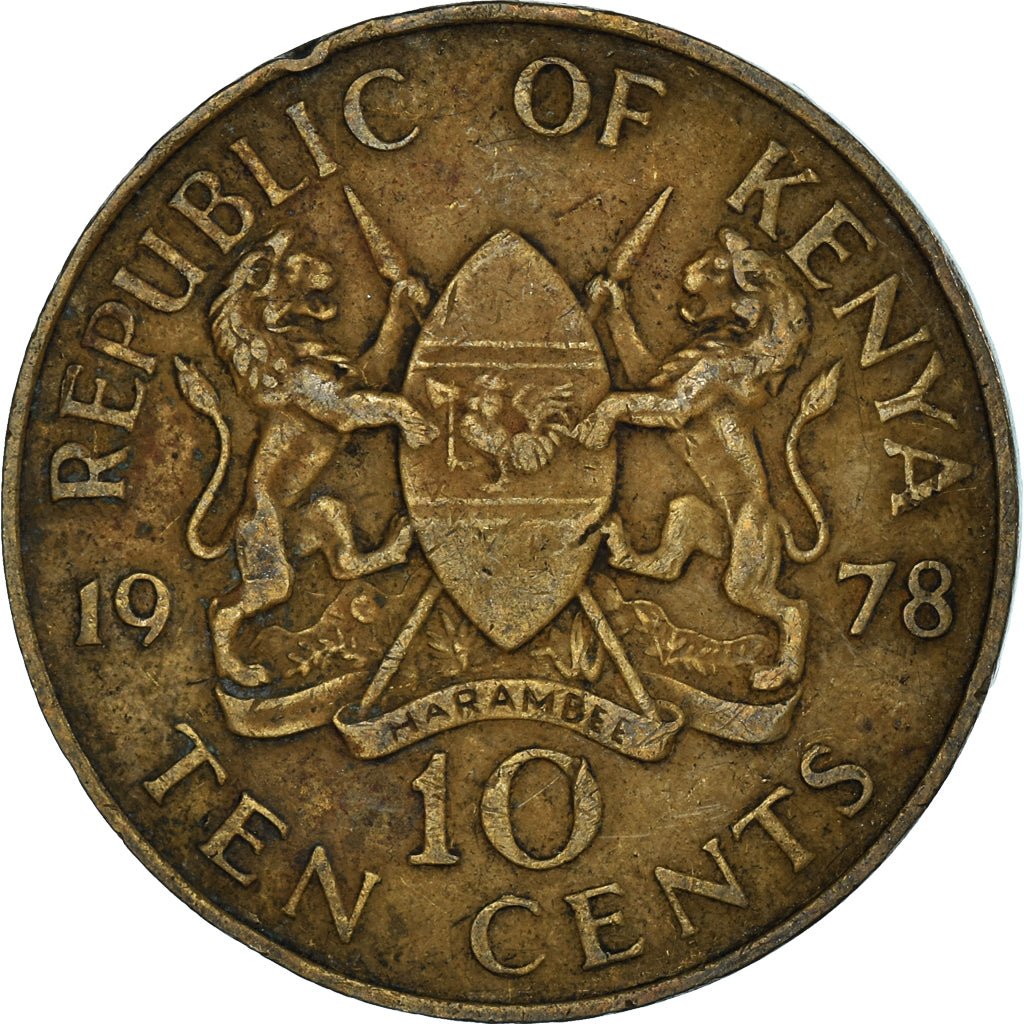 Moneta, Kenya, 10 Cents, 1978