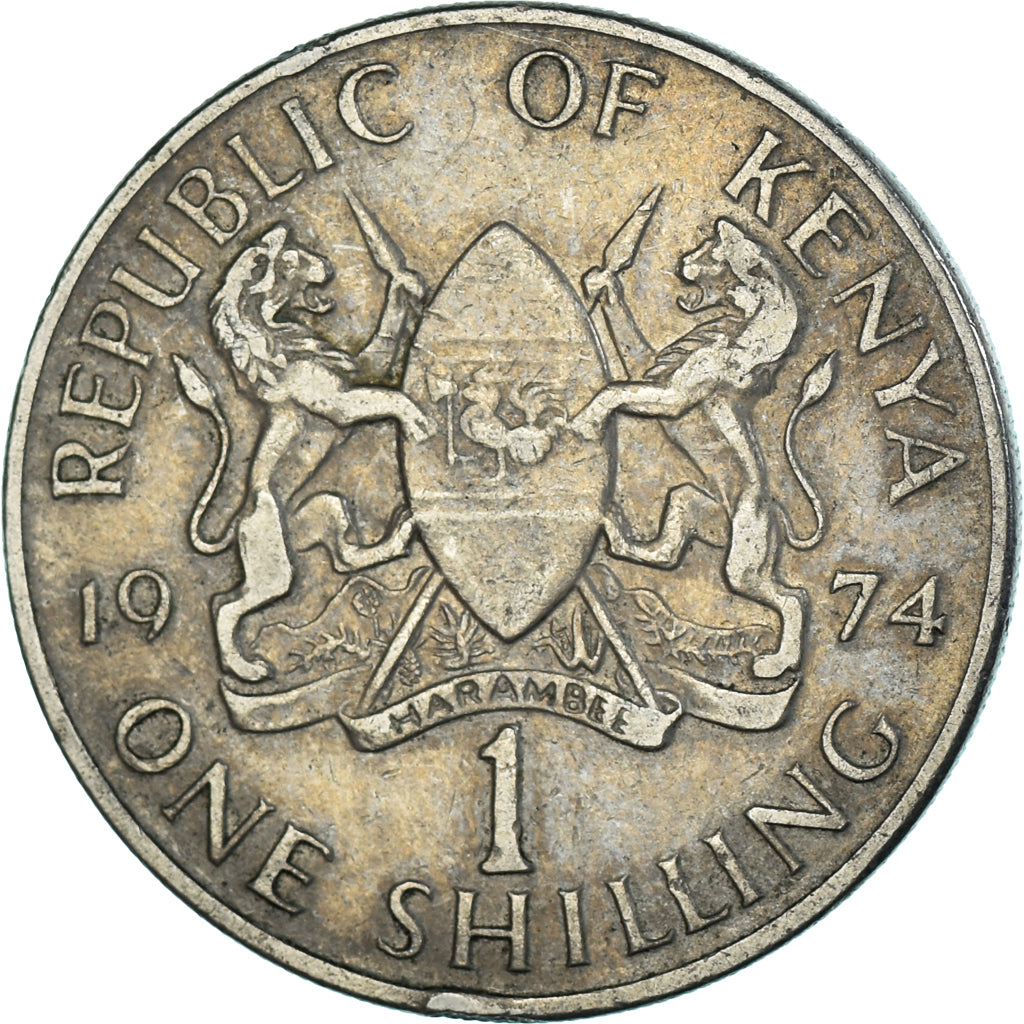 Münze, Kenya, Shilling, 1974