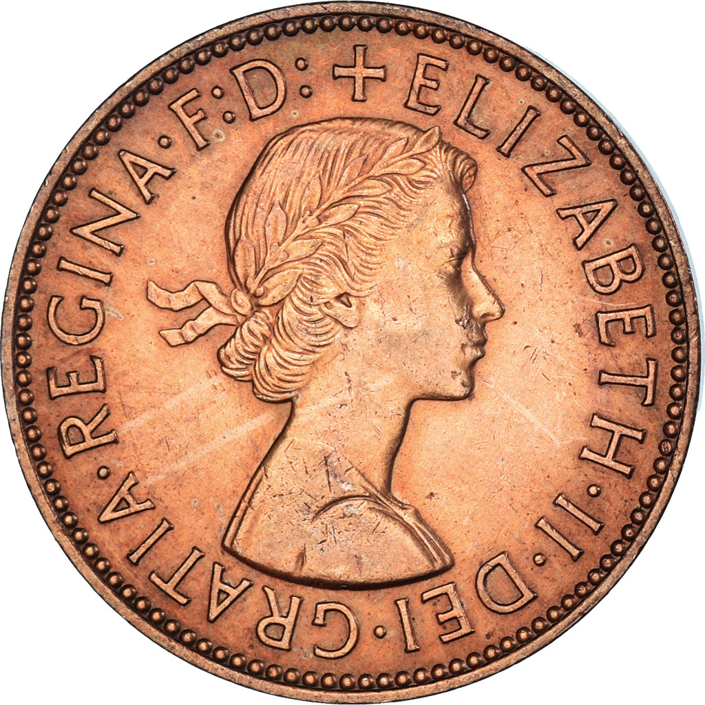 Monnaie, Grande-Bretagne, 1/2 Penny, 1958
