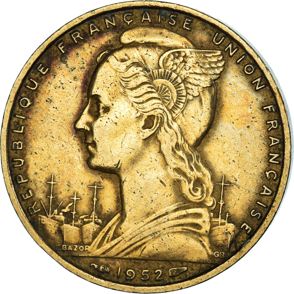 Coin, Somaliland, 20 Francs, 1952