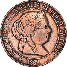 Coin, Spain, 5 Centimos, 1868