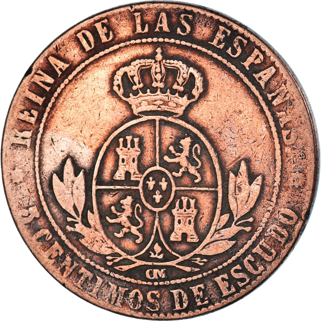 Coin, Spain, 5 Centimos, 1868
