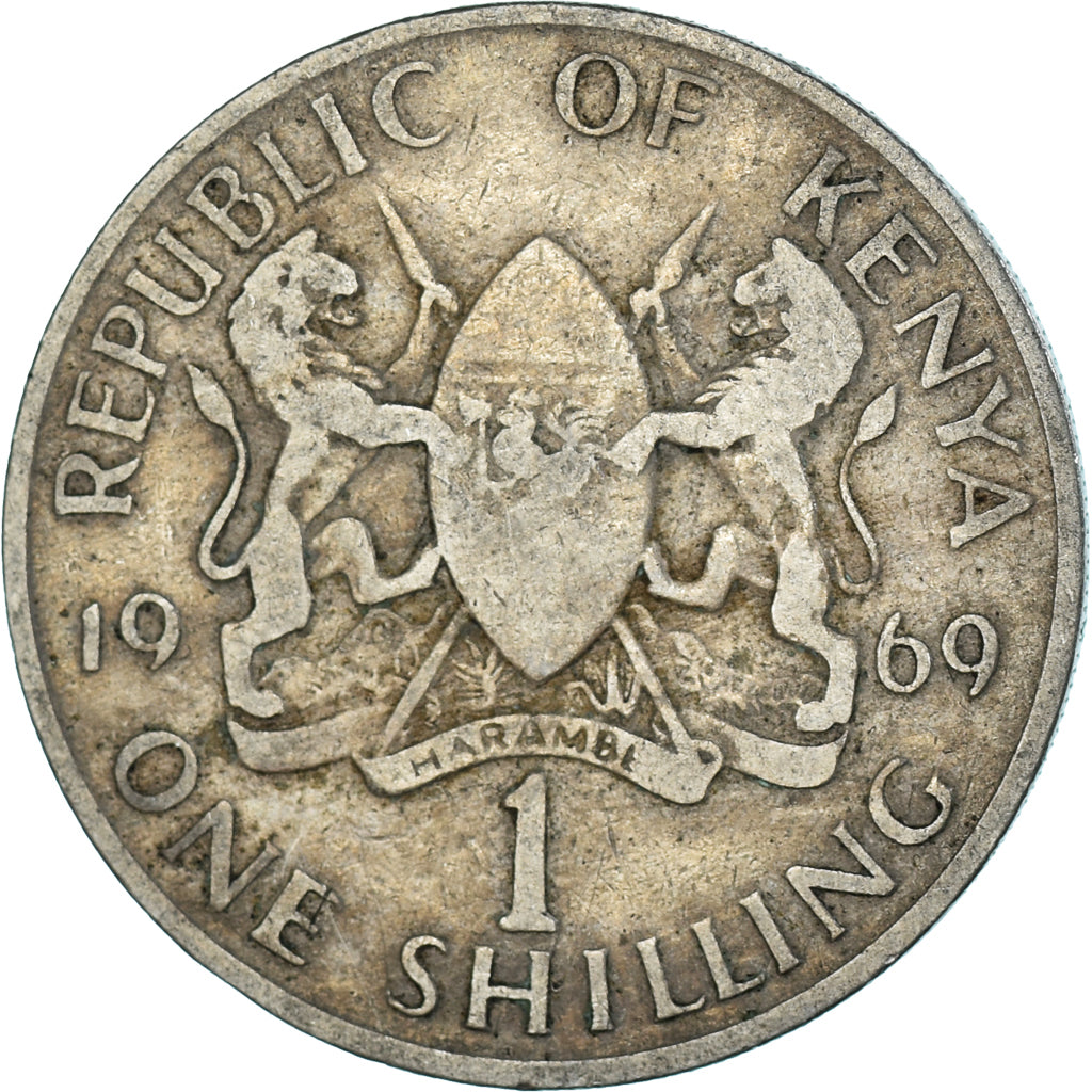 Coin, Kenya, Shilling, 1969