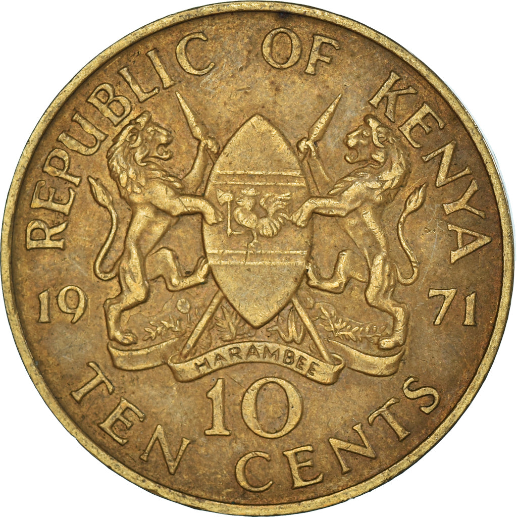 Moneta, Kenia, 10 Cents, 1971