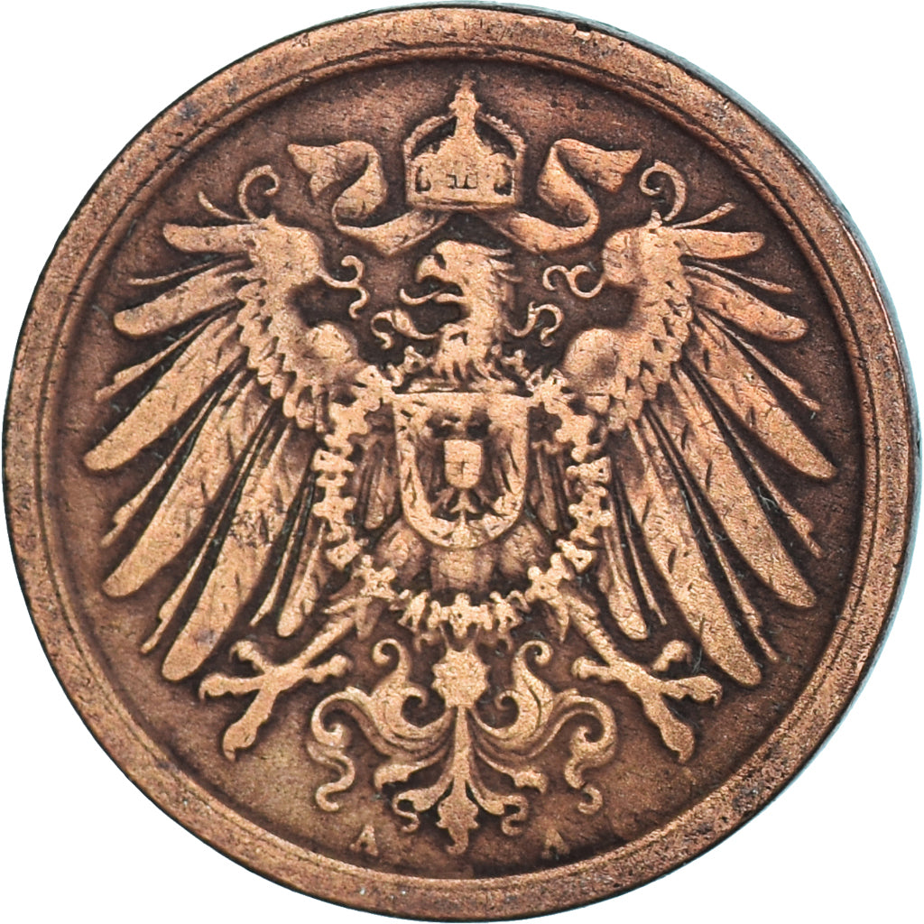 Moeda, Alemanha, 2 Pfennig, 1906