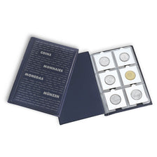 Coin Wallet with 10 Coin Sheets each for 6 coins, Bleu, Leuchtturm:325026