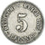 Moeda, Alemanha, 5 Pfennig, 1909