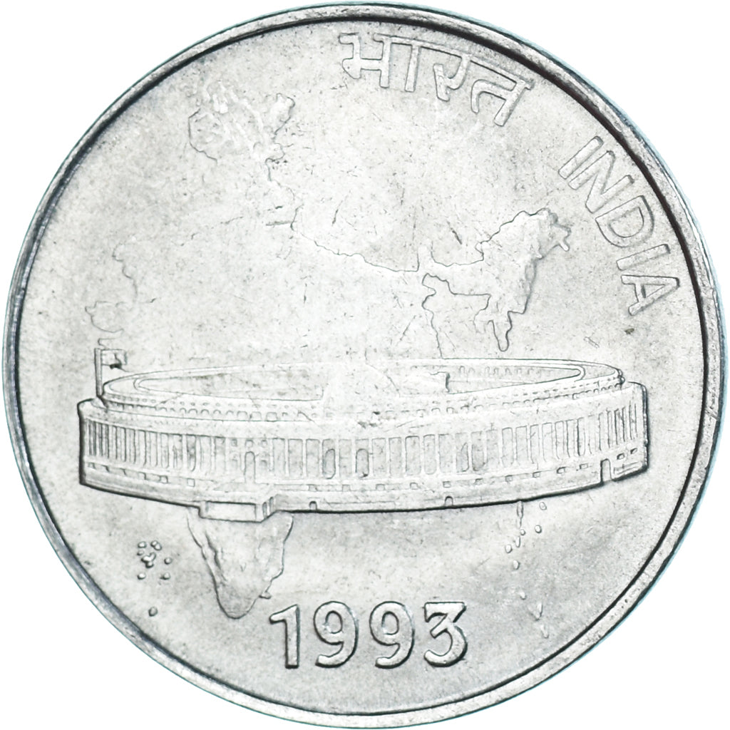 Monnaie, Inde, 5 Paise, 1993