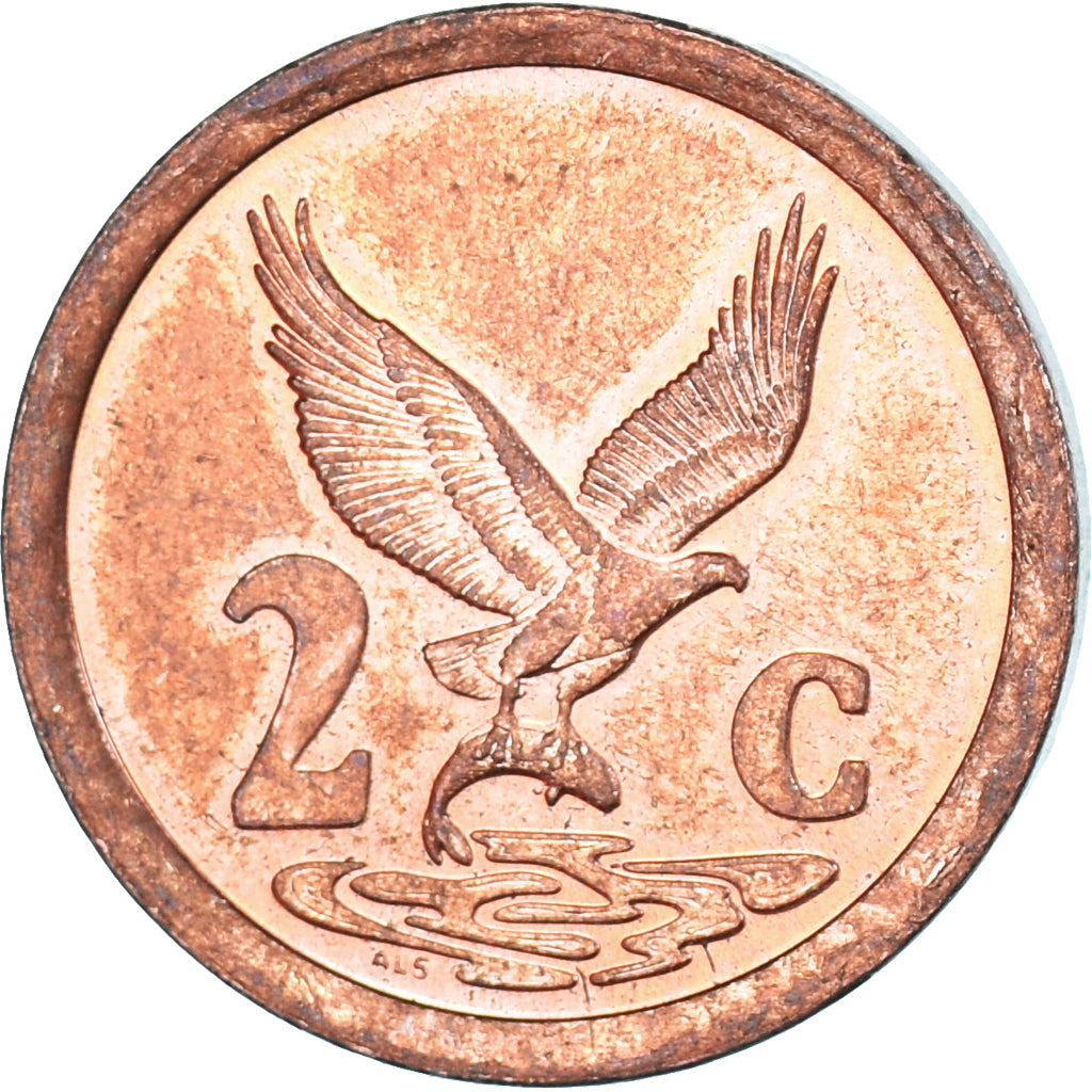 Munten, Zuid Afrika, 2 Cents, 1987