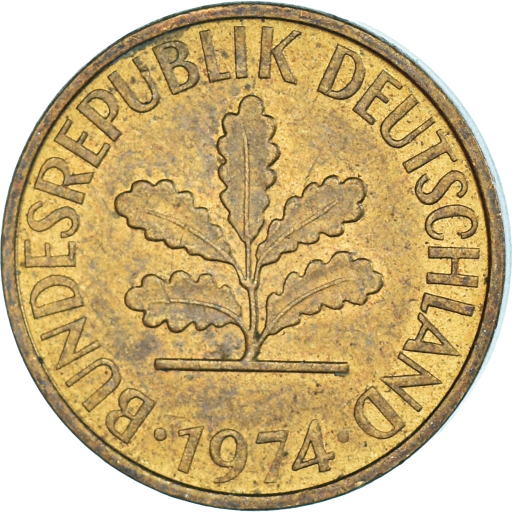 Münze, Deutschland, 5 Pfennig, 1974