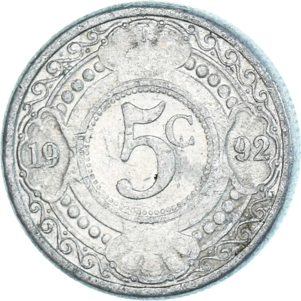 Moneda, Antillas holandesas, 5 Cents, 1992