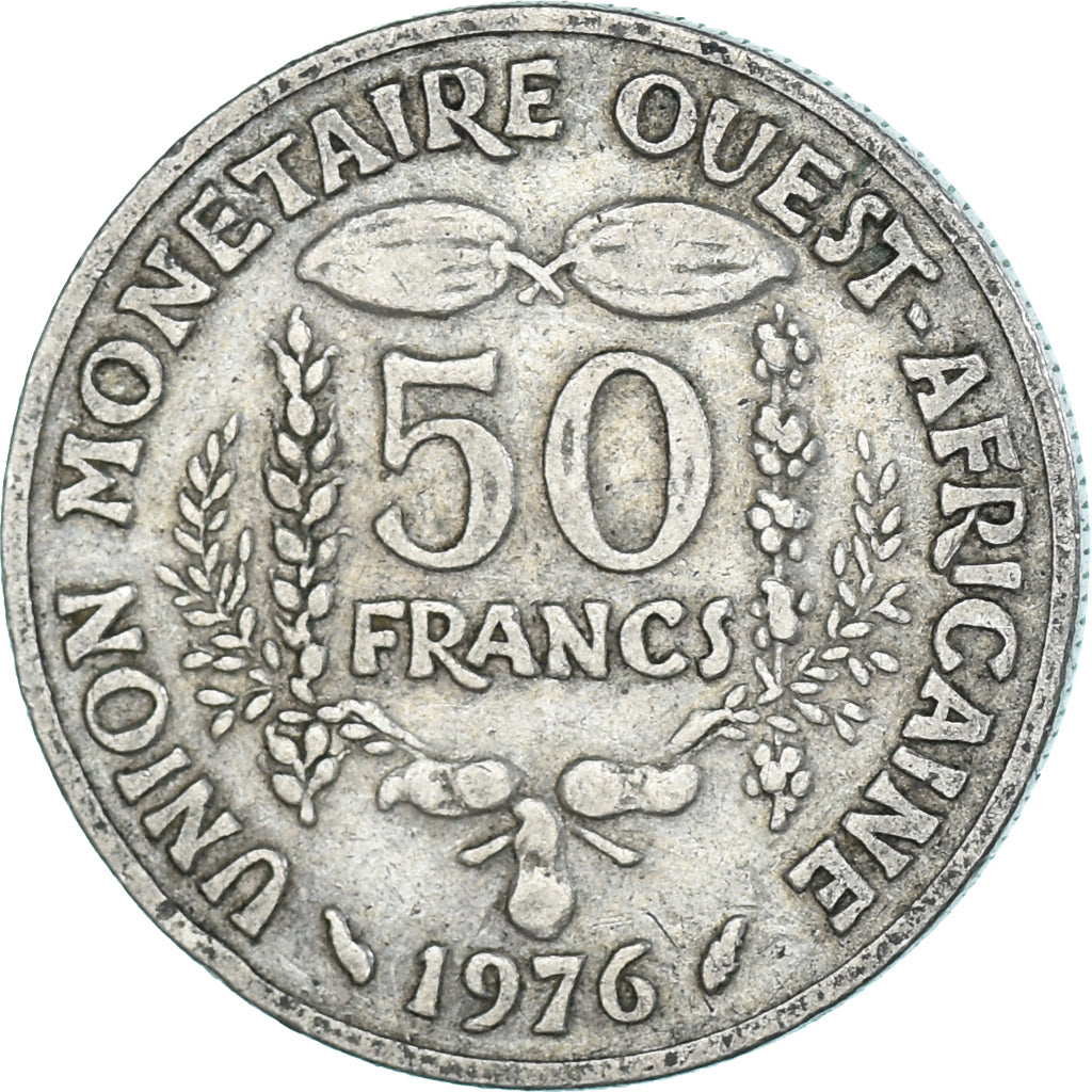 Moeda, Estados da África Ocidental, 50 Francs, 1976