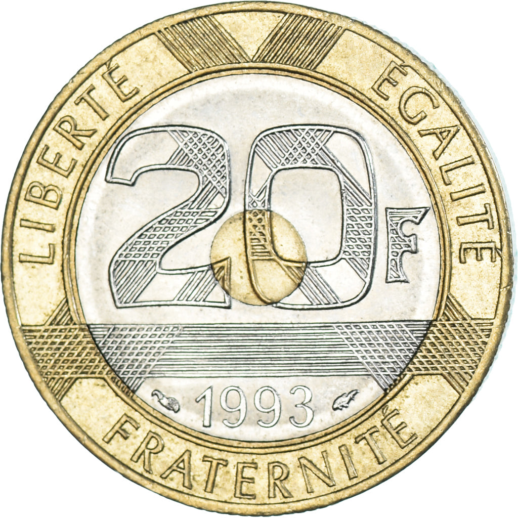 Coin, France, 20 Francs, 1993