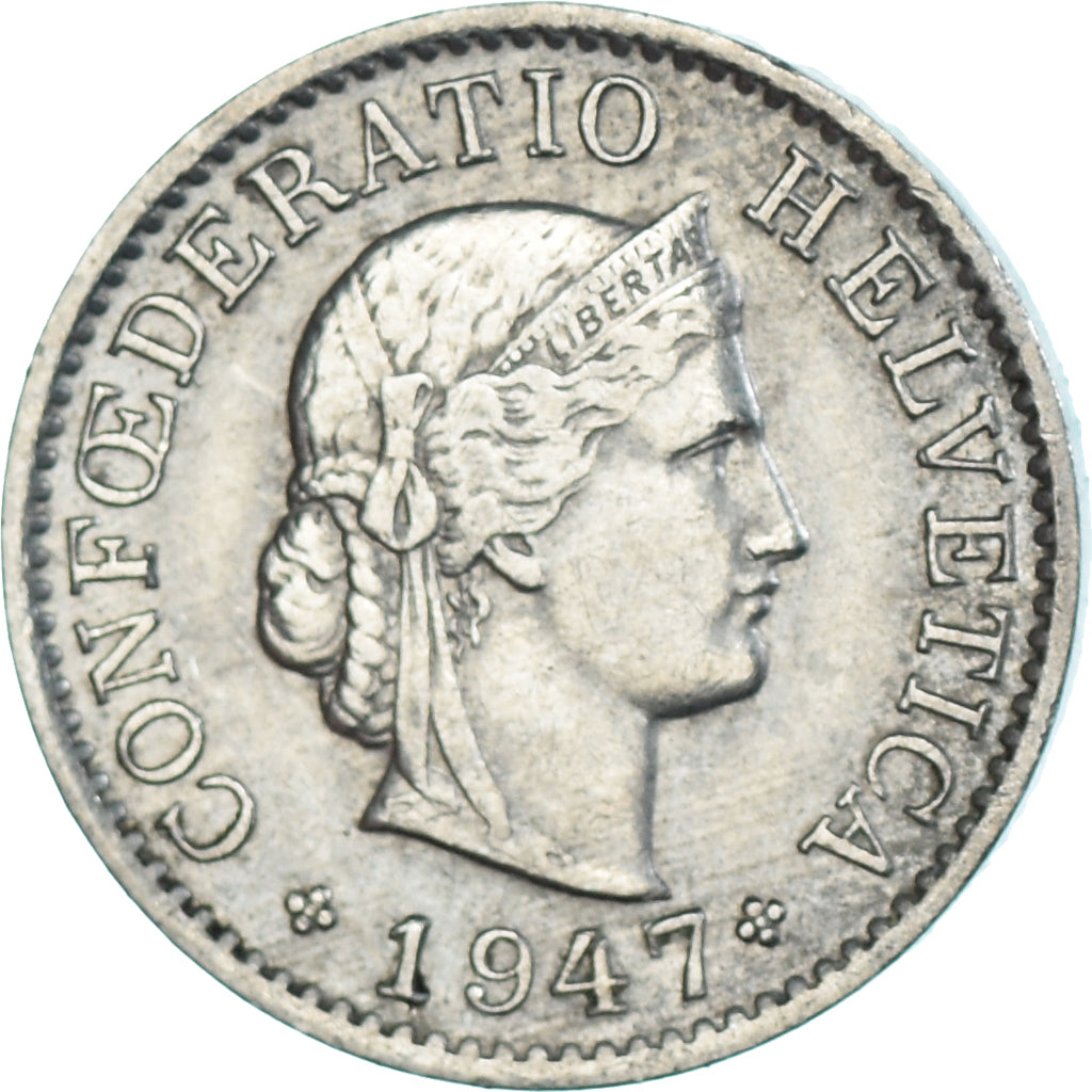 Monnaie, Suisse, 5 Rappen, 1947