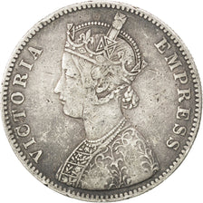 INDIA-BRITISH, Rupee, 1882, Bombay, KM #492, EF(40-45), Silver, 30.79, 11.45