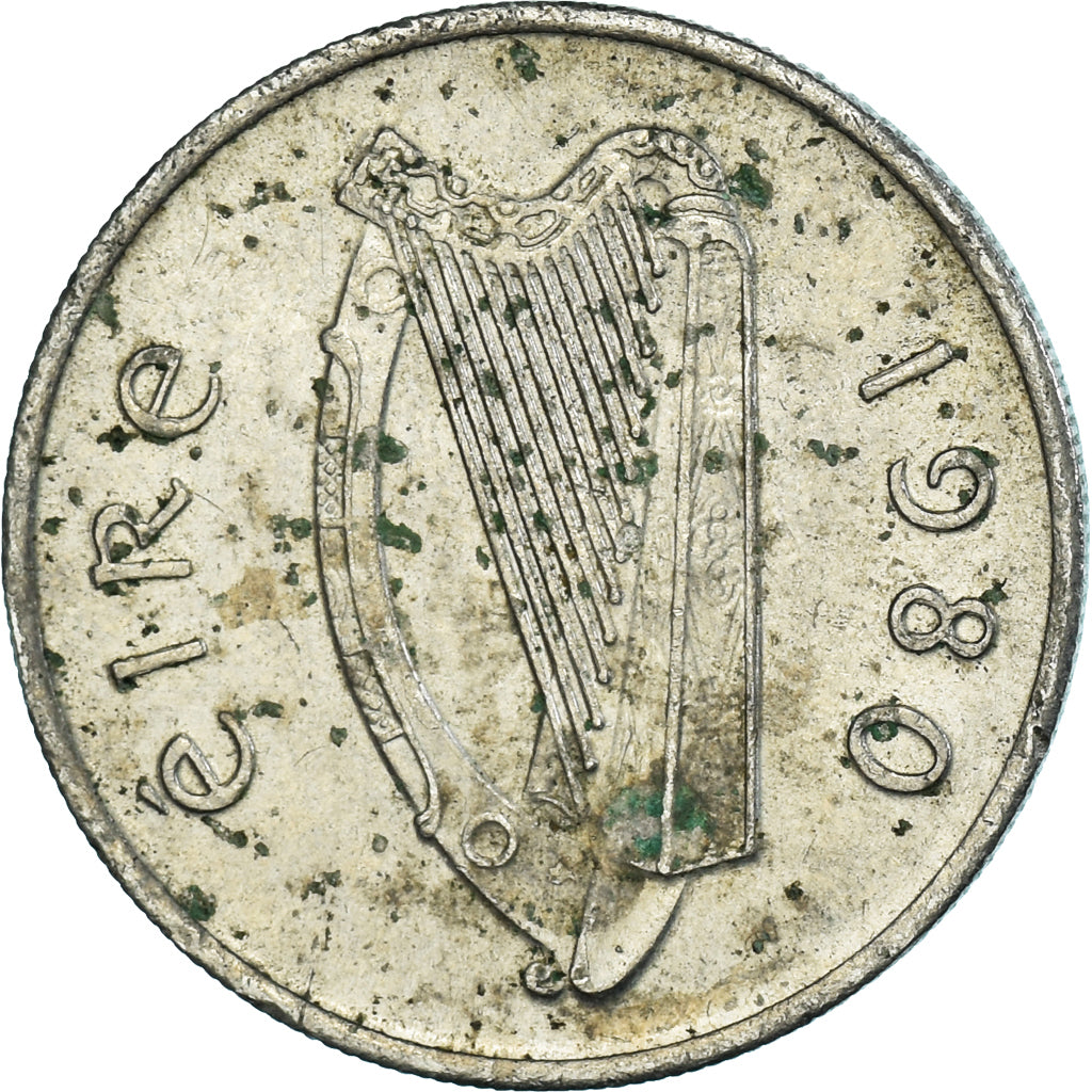 Moneta, Irlanda, 5 Pence, 1980