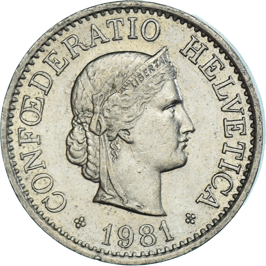 Moneta, Szwajcaria, 10 Rappen, 1981