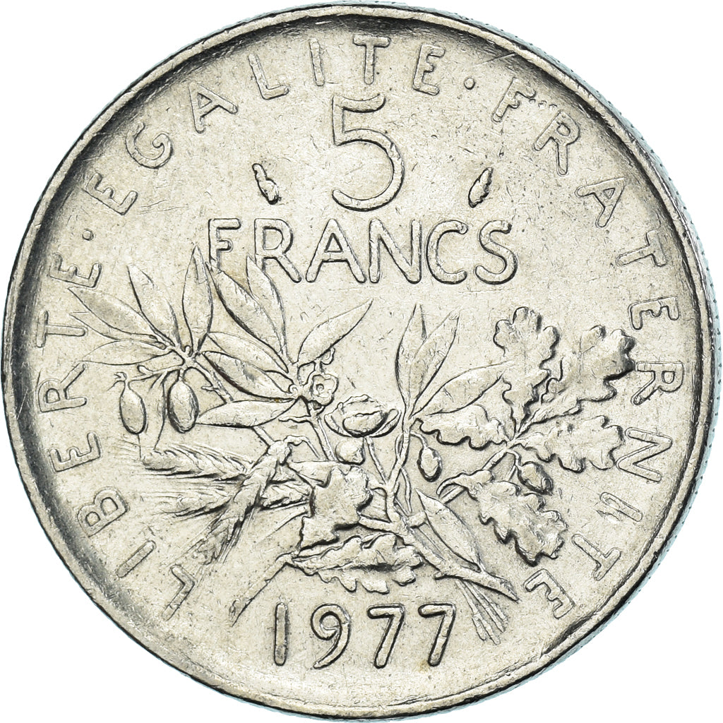 Moneta, Francja, 5 Francs, 1977