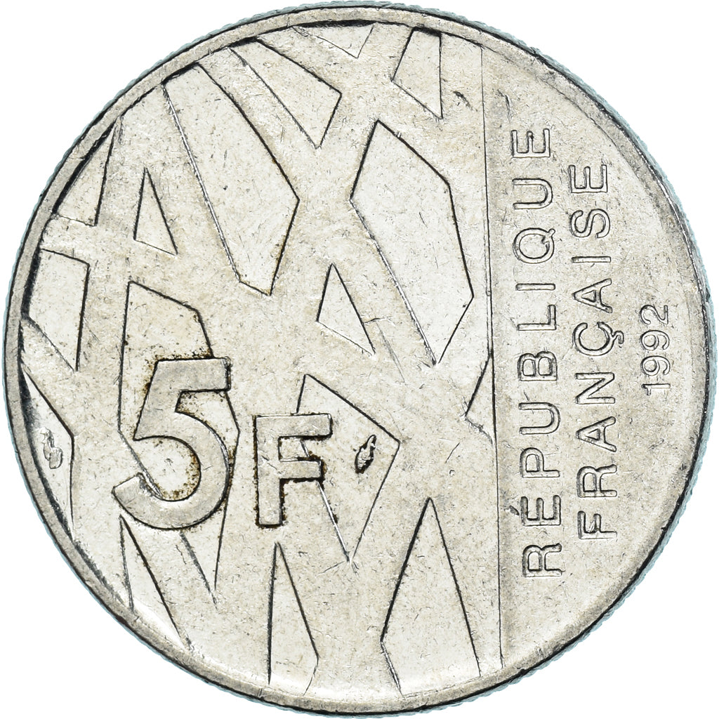 Monnaie, France, 5 Francs, 1992