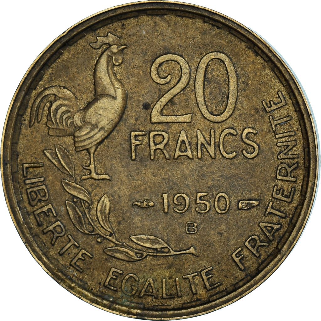 Moneta, Francja, 20 Francs, 1950