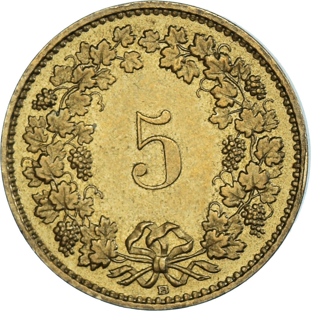 Moneta, Szwajcaria, 5 Rappen, 1988